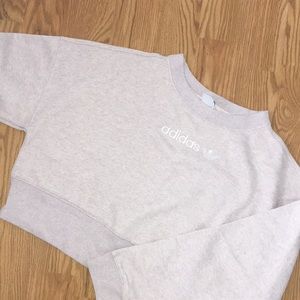 adidas cropped sweater sweatshirt